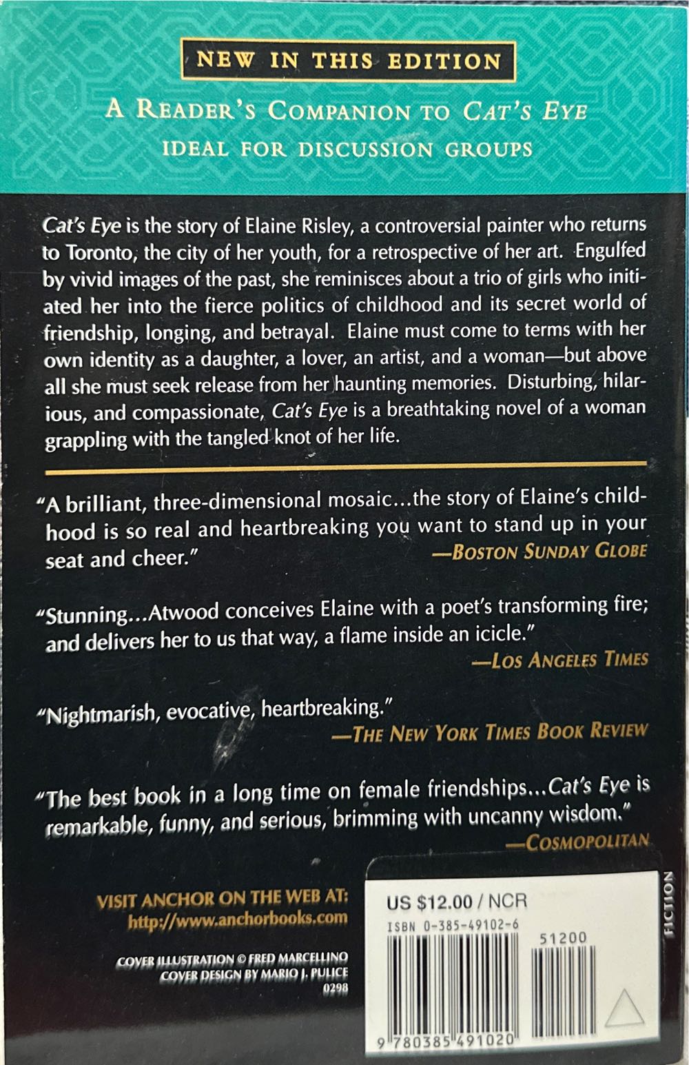 Cats Eye - Margaret Atwood (Anchor Books - Paperback) book collectible [Barcode 9780385491020] - Main Image 2