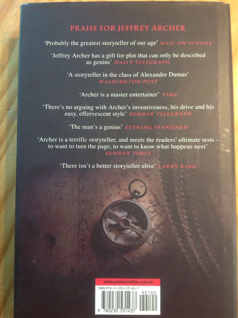 Paths Of Glory - Jeffrey Archer (Macmillan - Hardcover) book collectible [Barcode 9780230531437] - Main Image 2