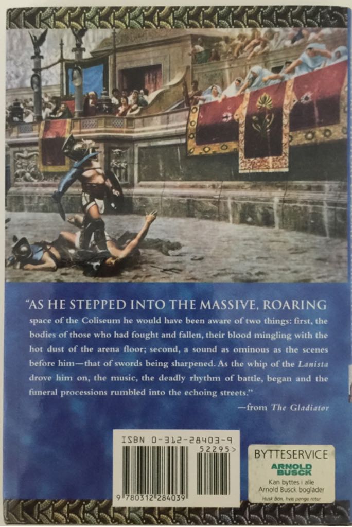 The Gladiator - Simon Scarrow (Thomas Dunne Books) book collectible [Barcode 9780312284039] - Main Image 2