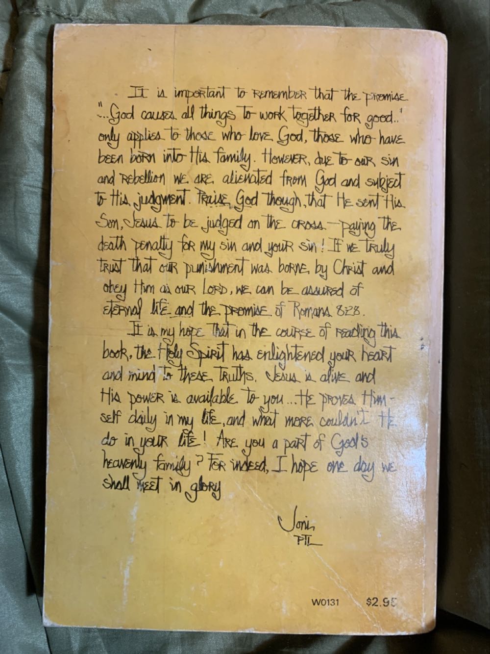 Joni - Eareckson, Joni (World Wide Publications - Paperback) book collectible [Barcode 0533131540] - Main Image 2