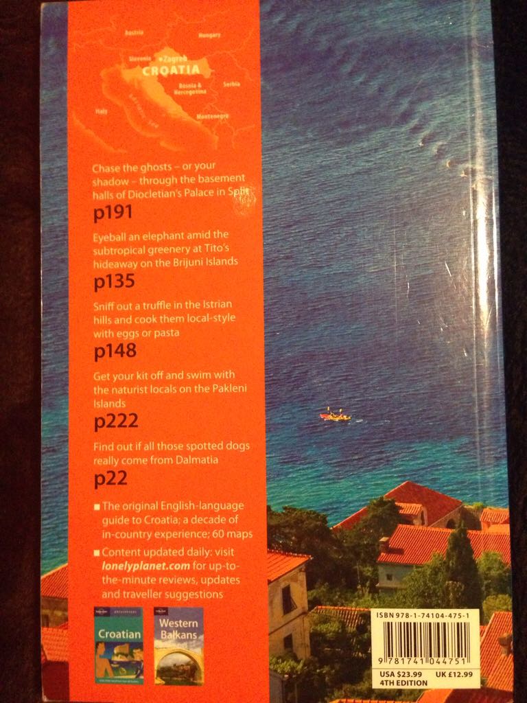 Croatia  (Lonely Planet) book collectible [Barcode 9781741044751] - Main Image 2