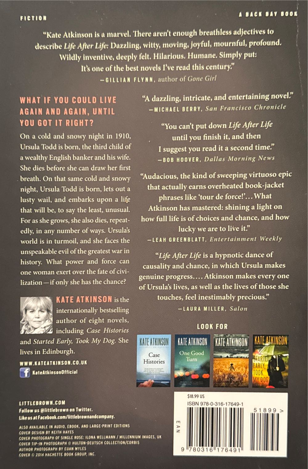 Life After Life - Kate Atkinson (Back Bay Books - Paperback) book collectible [Barcode 9780316176491] - Main Image 2