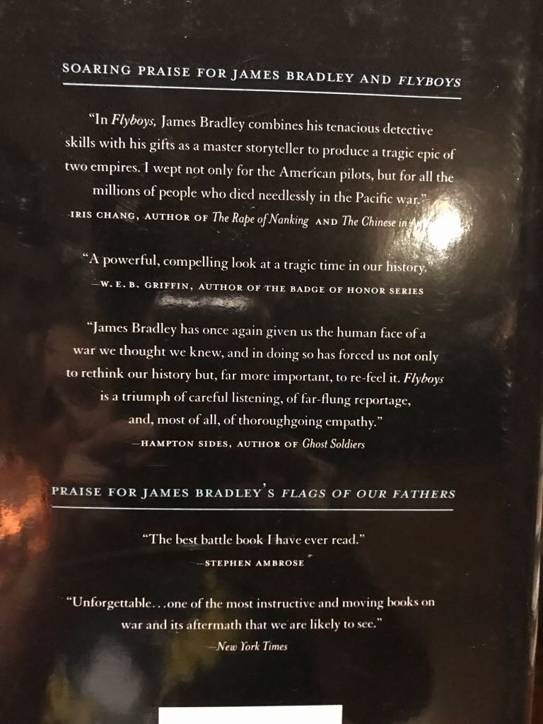 Flyboys - James Bradley (Little, Brown & Company - Hardcover) book collectible [Barcode 9780316068802] - Main Image 2