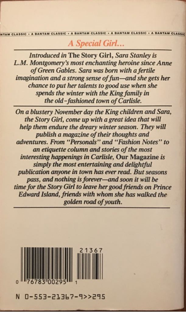 The Golden Road - L. M. Montgomery (Bantam Books - Paperback) book collectible [Barcode 9780553213676] - Main Image 2