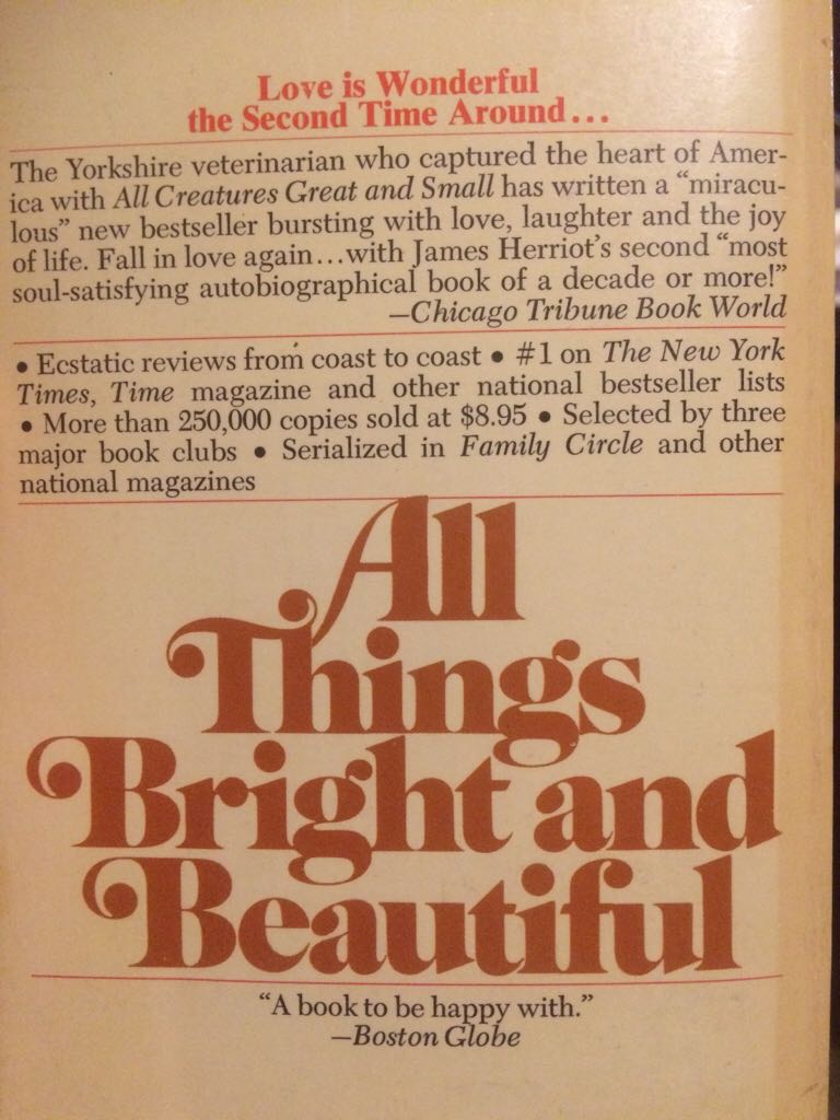 All Things Bright And Beautiful: The Second Herriot Omnibus  (Bantam Books - Paperback) book collectible - Main Image 2