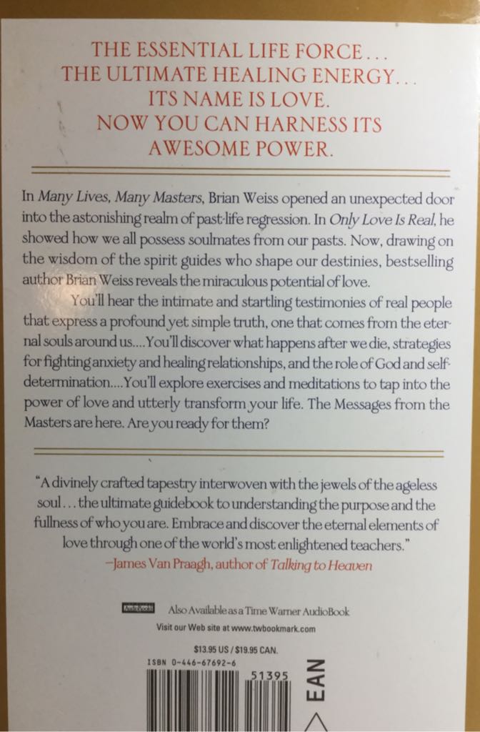 Messages From The Masters - Brian Weiss (Hachette Digital, Inc. - Paperback) book collectible [Barcode 9780446676922] - Main Image 2