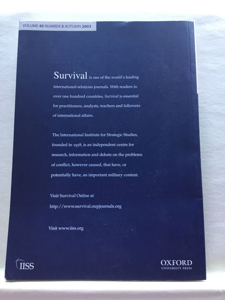 Survival - The International (Oxford University Press) book collectible - Main Image 2