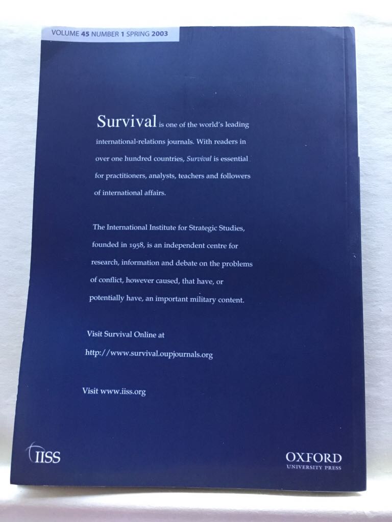 Survival - The International (Oxford University Press) book collectible - Main Image 2