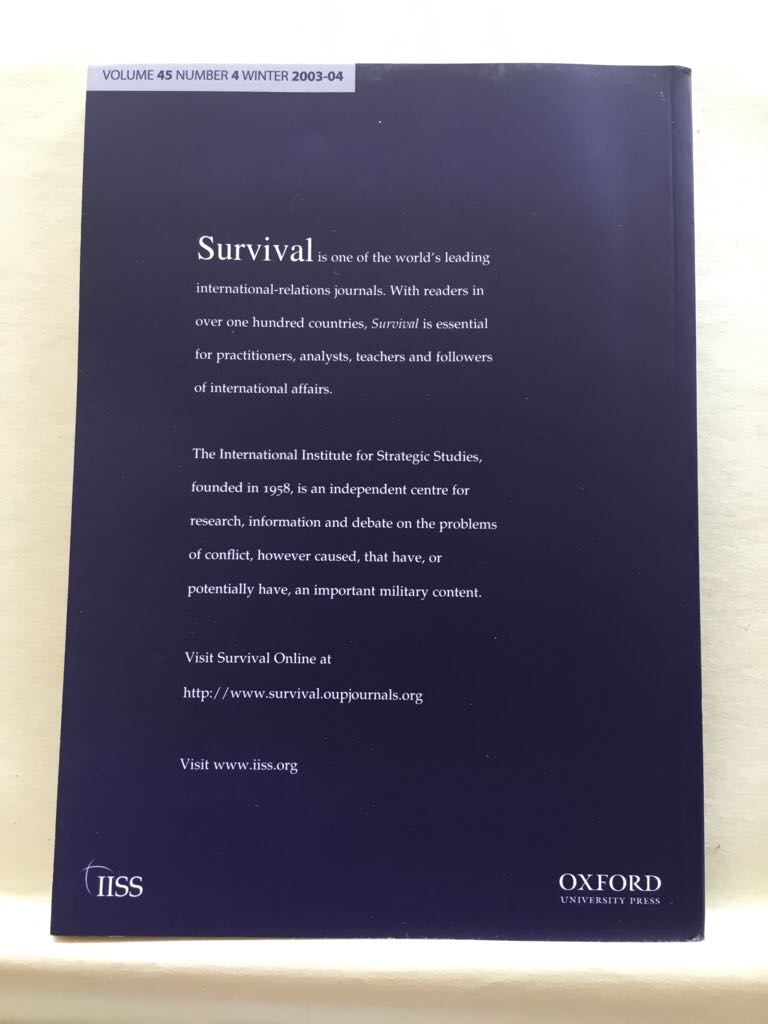 Survival - The International (Oxford University Press) book collectible - Main Image 2