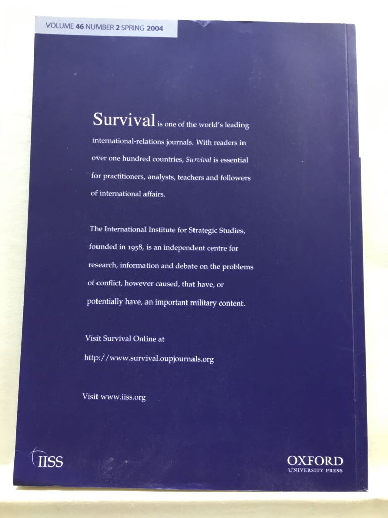Survival - The International (Oxford University Press) book collectible - Main Image 2