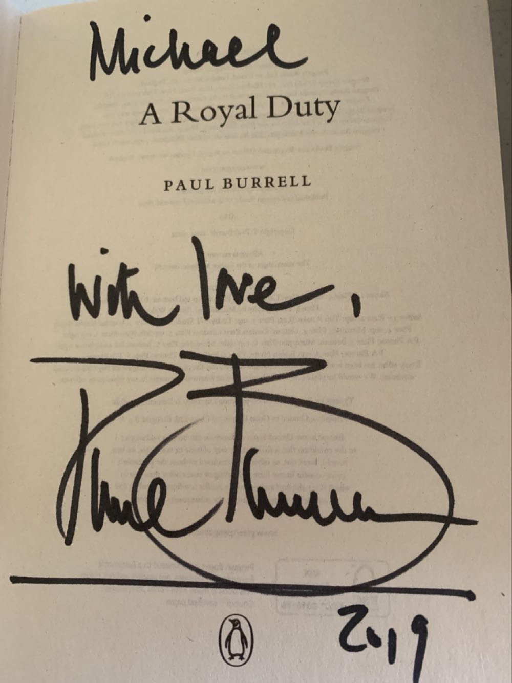 A Royal Duty - Paul Burrell (Penguin UK - Paperback) book collectible [Barcode 9780141018287] - Main Image 2