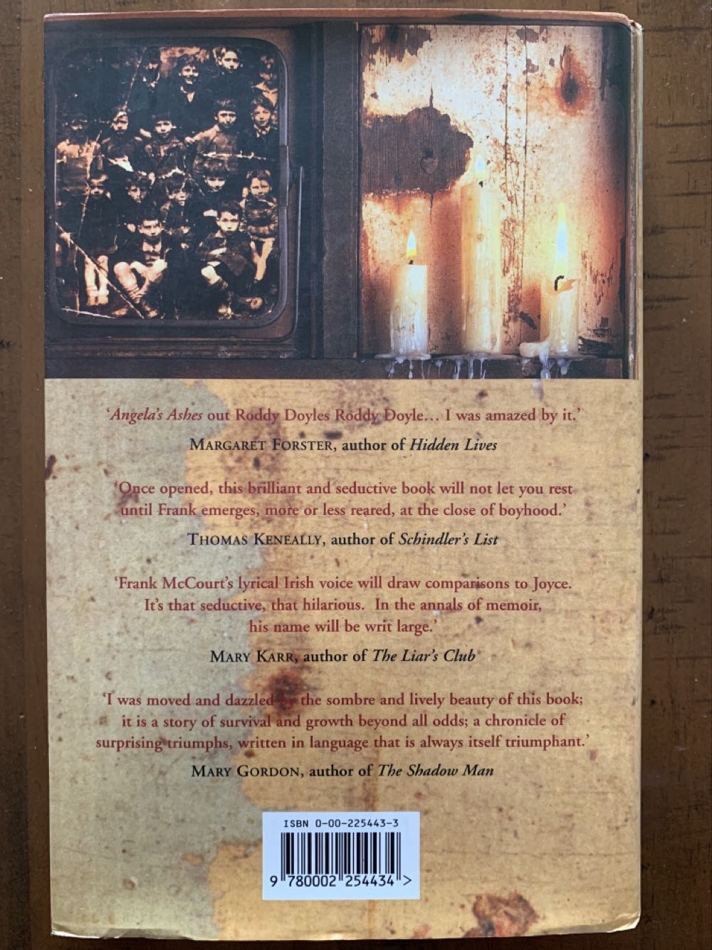 Angela’s Ashes - Frank McCourt (Scribner - Hardcover) book collectible [Barcode 9780002254434] - Main Image 2