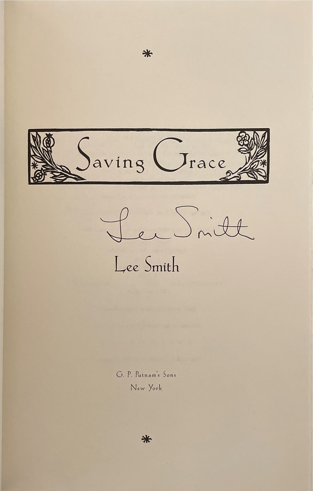 Saving Grace - Julie Garwood (Putnam Adult - Trade Paperback) book collectible [Barcode 9780399140501] - Main Image 2