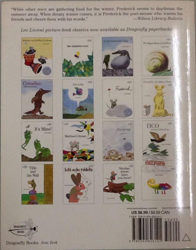 Frederick - Leo Lionni (Dragonfly Books - Paperback) book collectible [Barcode 9780394826141] - Main Image 2