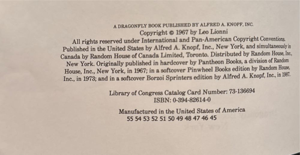 Frederick - Leo Lionni (Dragonfly Books - Paperback) book collectible [Barcode 9780394826141] - Main Image 3