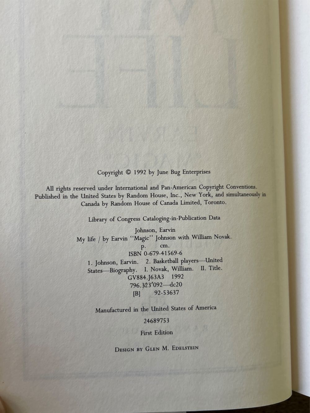 My Life - William Novak (Random House Inc - Hardcover) book collectible [Barcode 9780679415695] - Main Image 3