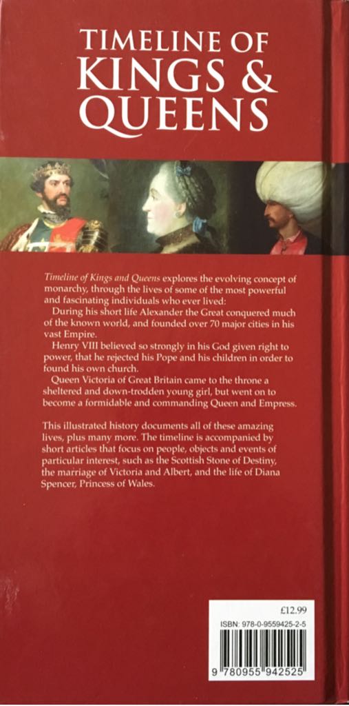 Timeline Of Kings And Queens: From Charlemagne To Elizabeth II - Gordon Kerr (Canary Press - Hardcover) book collectible [Barcode 9780955942525] - Main Image 2