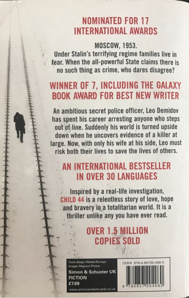Child 44 - Tom Rob Smith (Simon & Schuster - Paperback) book collectible [Barcode 9780857204080] - Main Image 2