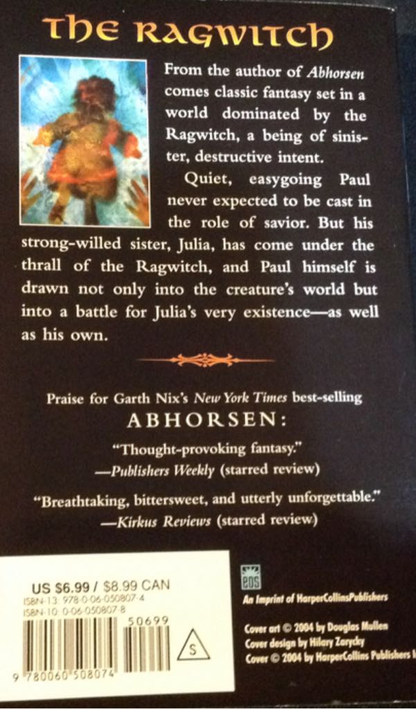 The Ragwitch - Garth Nix (HarperTeen - Paperback) book collectible [Barcode 9780060508074] - Main Image 2