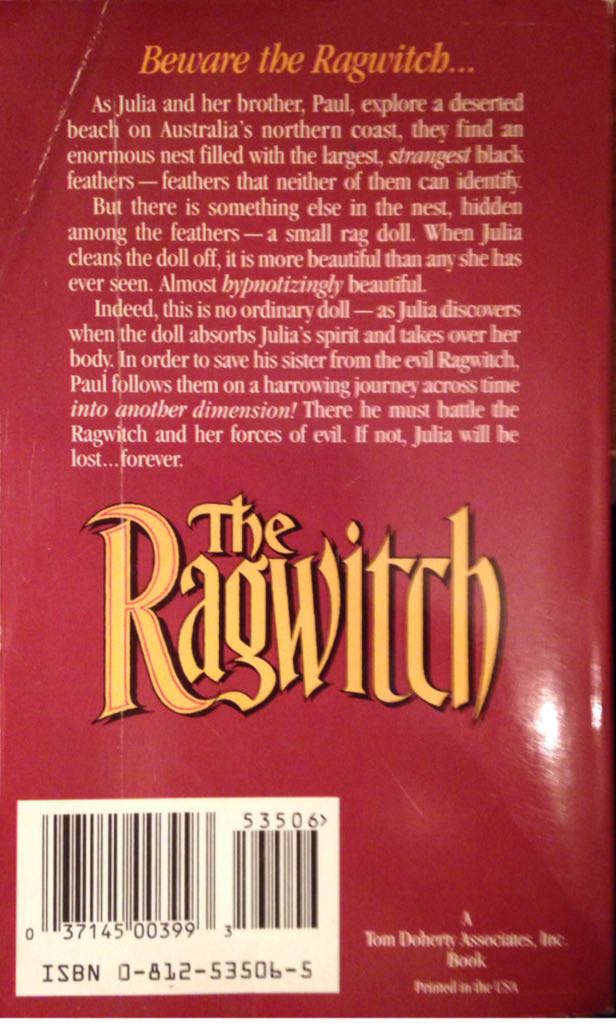 The Ragwitch - Garth Nix book collectible [Barcode 9780812535068] - Main Image 2