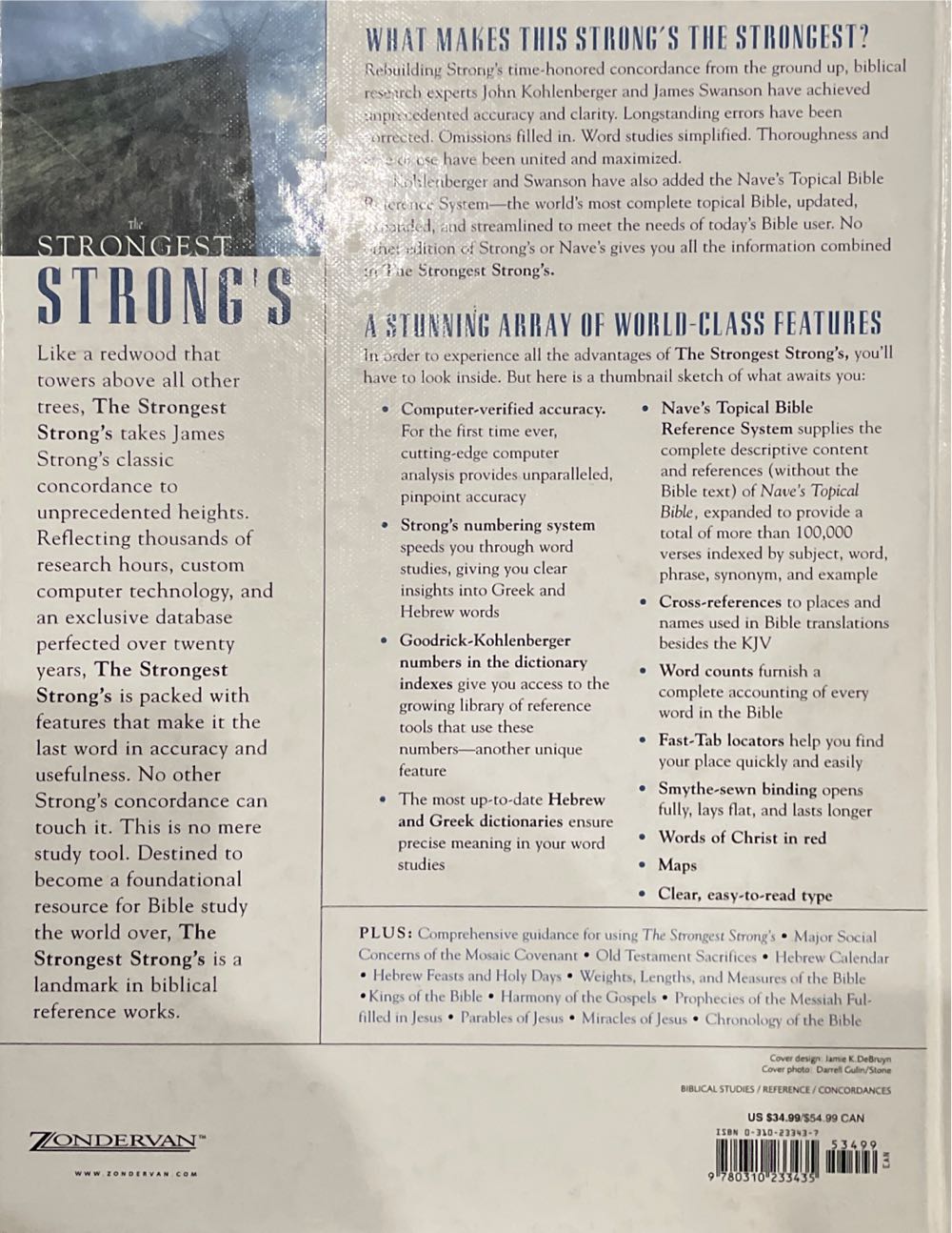 Strongest Strongs - James Strong (Zondervan - Hardcover) book collectible [Barcode 9780310233435] - Main Image 4
