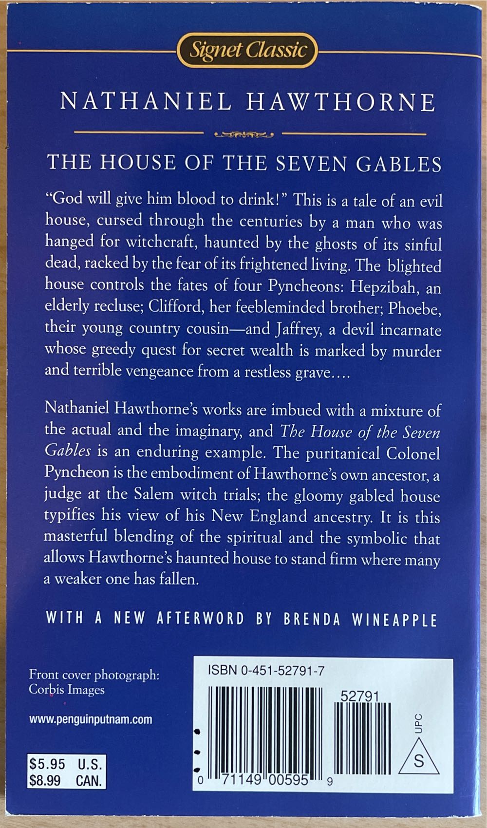 The House Of The Seven Gables - Nathaniel Hawthorne (Signet Classic - Paperback) book collectible [Barcode 9780451527912] - Main Image 2