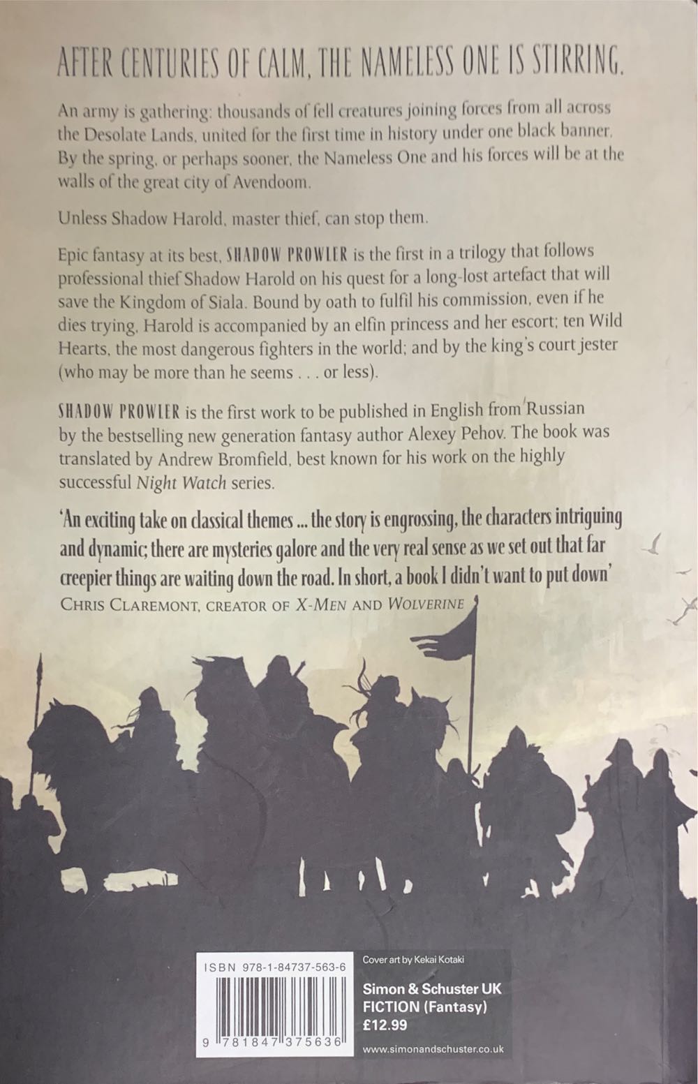 Shadow Prowler - Alexey Pehov (Simon & Schuster - Trade Paperback) book collectible [Barcode 9781847375636] - Main Image 2