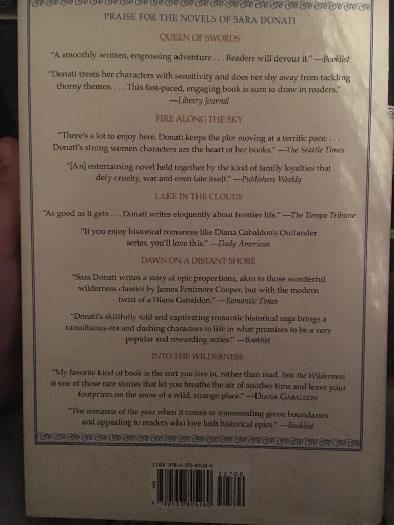 The Endless Forest - Sara Donati (Delacorte Press - Hardcover) book collectible [Barcode 9780553805260] - Main Image 2