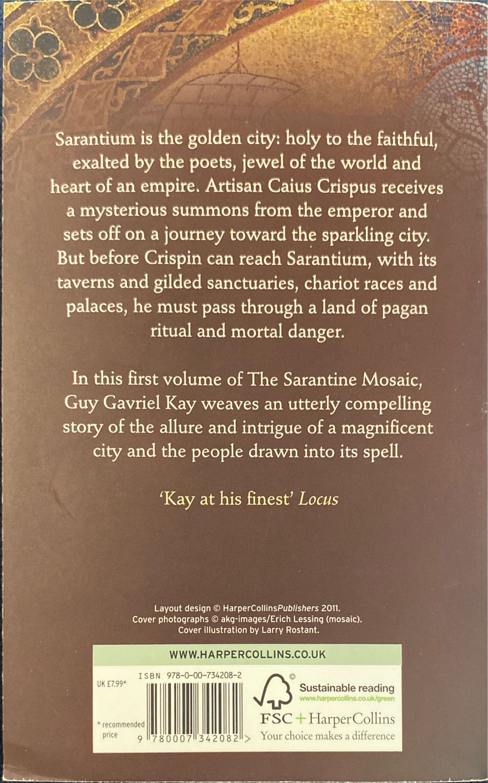 Sailing to Sarantium - Guy Gavriel Kay (Harper Voyager - Paperback) book collectible [Barcode 9780007342082] - Main Image 2