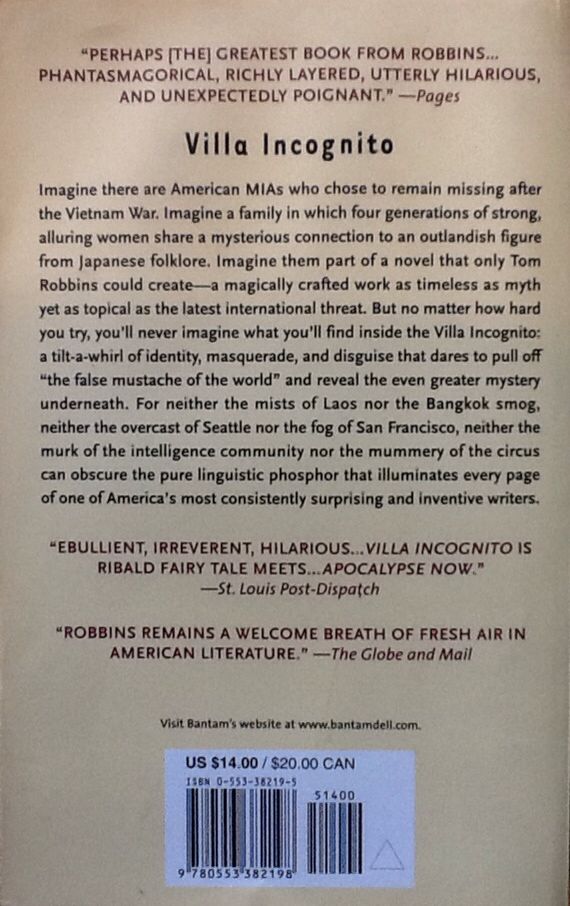 Villa Incognito - Tom Robbins (Bantam Trade Paperbacks - Paperback) book collectible [Barcode 9780553382198] - Main Image 2