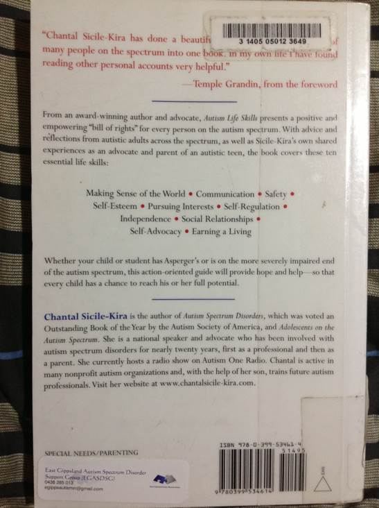 Autism Life Skills - Chantal Sicile-Kira book collectible [Barcode 9780399534614] - Main Image 2