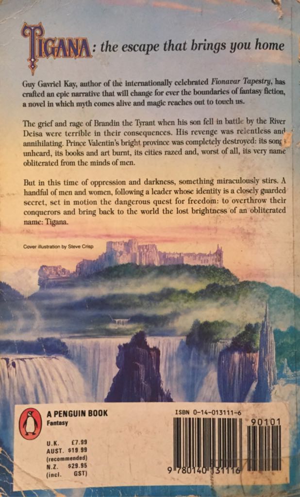 Tigana - Guy Gavriel Kay (Penguin - Paperback) book collectible [Barcode 9780140131116] - Main Image 2