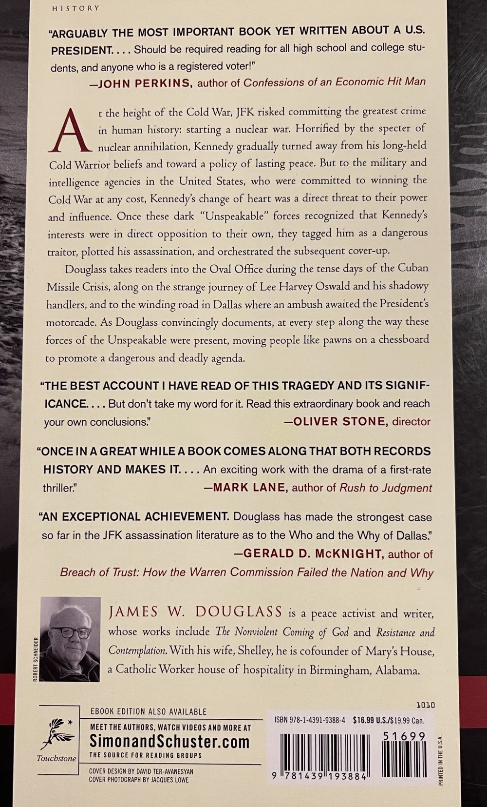 JFK and The Unspeakable - James Douglass (Touchstone - Paperback) book collectible [Barcode 9781439193884] - Main Image 2