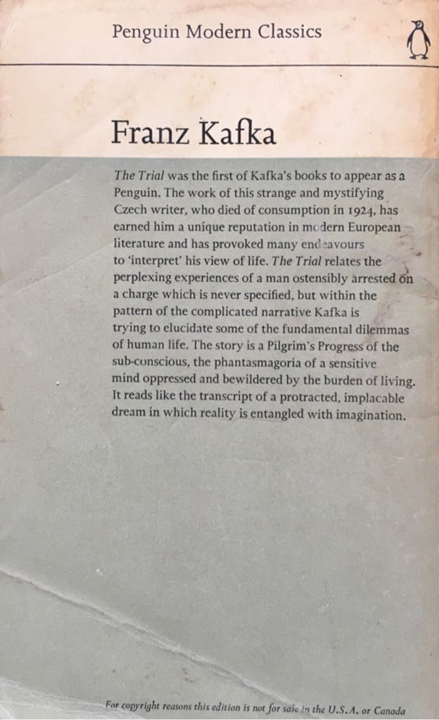 The Trial - Francis J. Kafka (Penguin Modern Classics - eBook) book collectible [Barcode 9780141194714] - Main Image 2