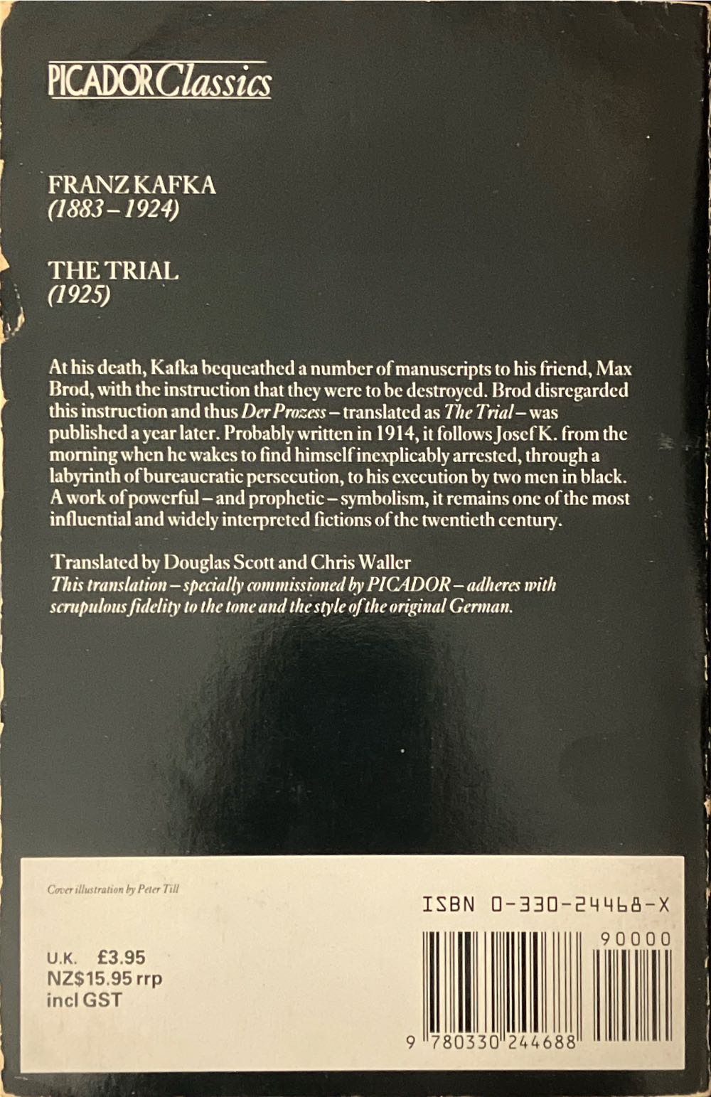 The Trial - Franz Kafka (Picador - Paperback) book collectible [Barcode 9780330244688] - Main Image 2