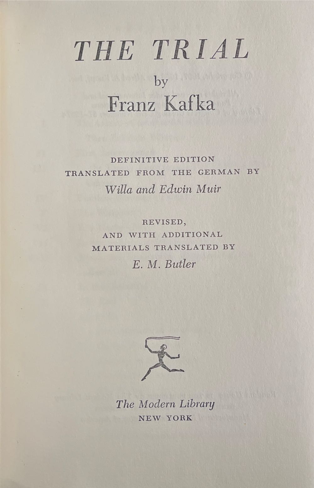 The Trial - Franz Kafka (Alfred A. Knopf - Hardcover) book collectible [Barcode 9780679409946] - Main Image 4