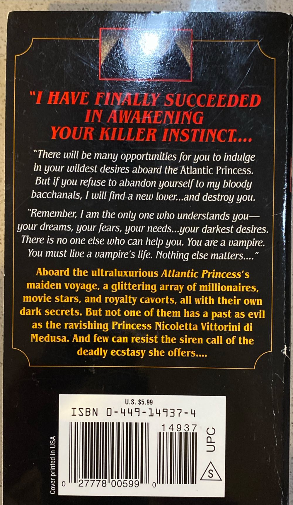 The Vampire Princess - Michael Romkey (Fawcett Books) book collectible [Barcode 9780449149379] - Main Image 2