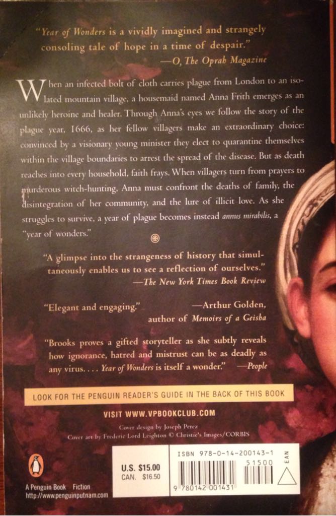 Year of Wonders - Geraldine Brooks (Penguin Books - Paperback) book collectible [Barcode 9780142001431] - Main Image 2
