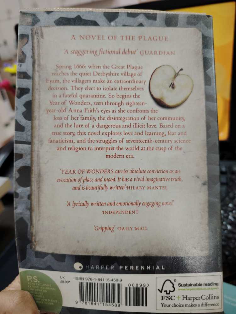 Year Of Wonders - Geraldine Brooks (Harper Perennial - Kindle) book collectible [Barcode 9781841154589] - Main Image 2