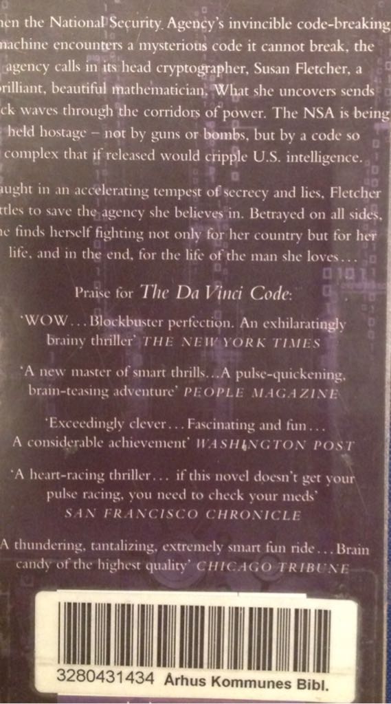 Digital Fortress - Dan Brown (ibooks - eBook) book collectible [Barcode 0312995423] - Main Image 2