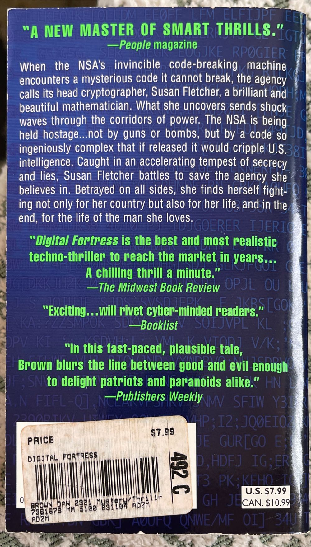 Digital Fortress - Dan Brown (St. Martin’s Paperbacks - Paperback) book collectible [Barcode 9780312995423] - Main Image 3