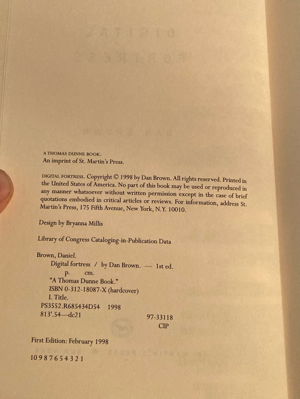 Digital Fortress - Brown Dan (St. Martins Press - Hardcover) book collectible - Main Image 4