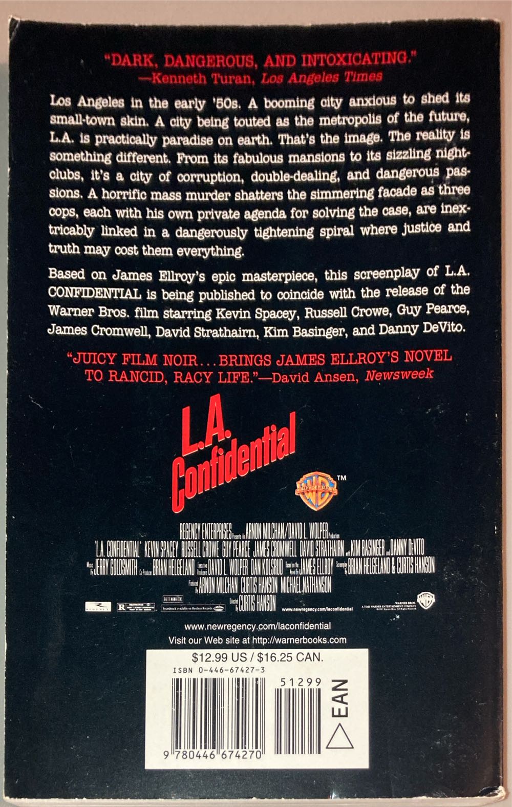 L.A. Confidential - James Ellroy (Warner Books, Inc.  - Paperback) book collectible [Barcode 9780446674270] - Main Image 2