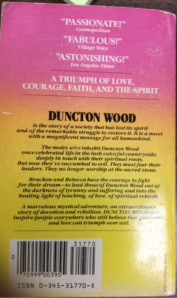 Duncton Wood  book collectible - Main Image 2