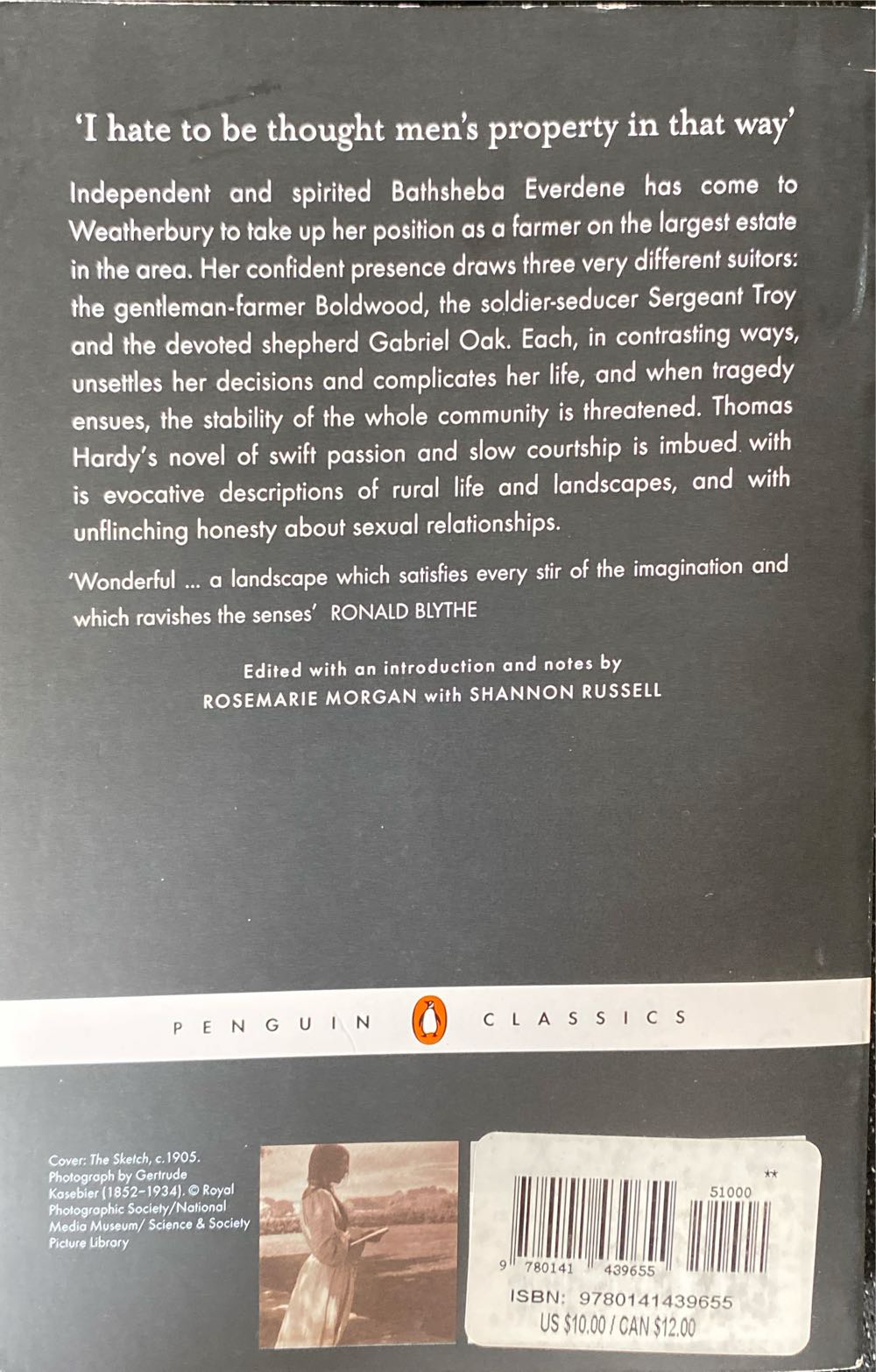 Far From The Madding Crowd - Thomas Hardy (Penguin Classics - Paperback) book collectible [Barcode 9780141439655] - Main Image 2
