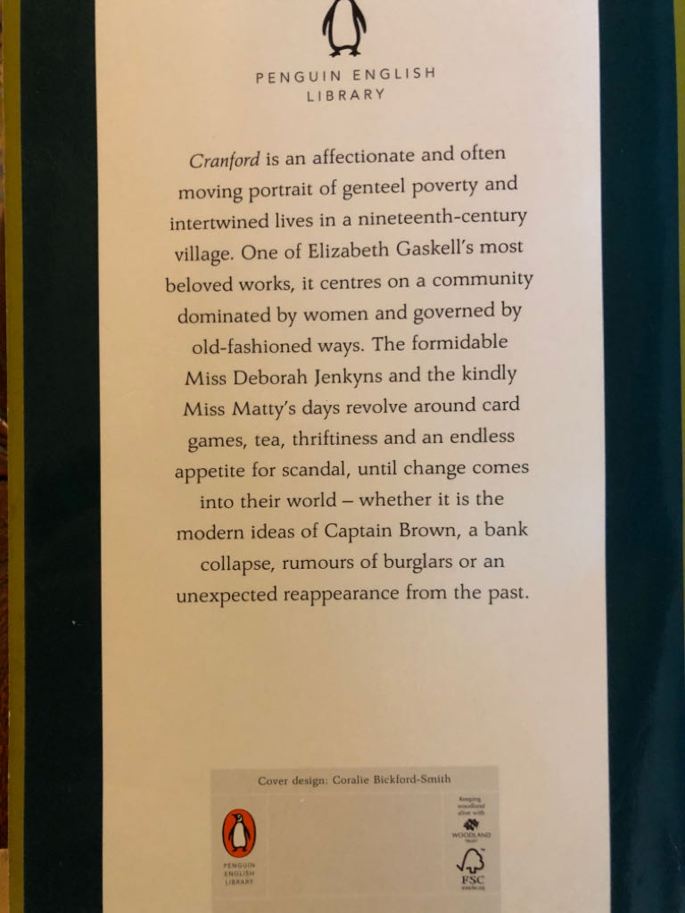 Cranford - Elizabeth Gaskell (A Penguin Book - Paperback) book collectible [Barcode 9780141199429] - Main Image 2