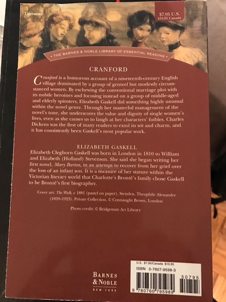 Cranford - Elizabeth Gaskell book collectible [Barcode 9780760795989] - Main Image 2