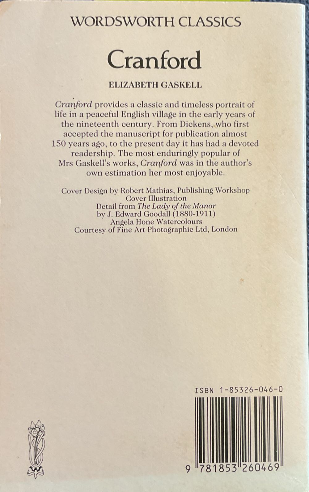 Cranford - Elizabeth Gaskell (Wordsworth Classics - Paperback) book collectible [Barcode 9781853260469] - Main Image 2