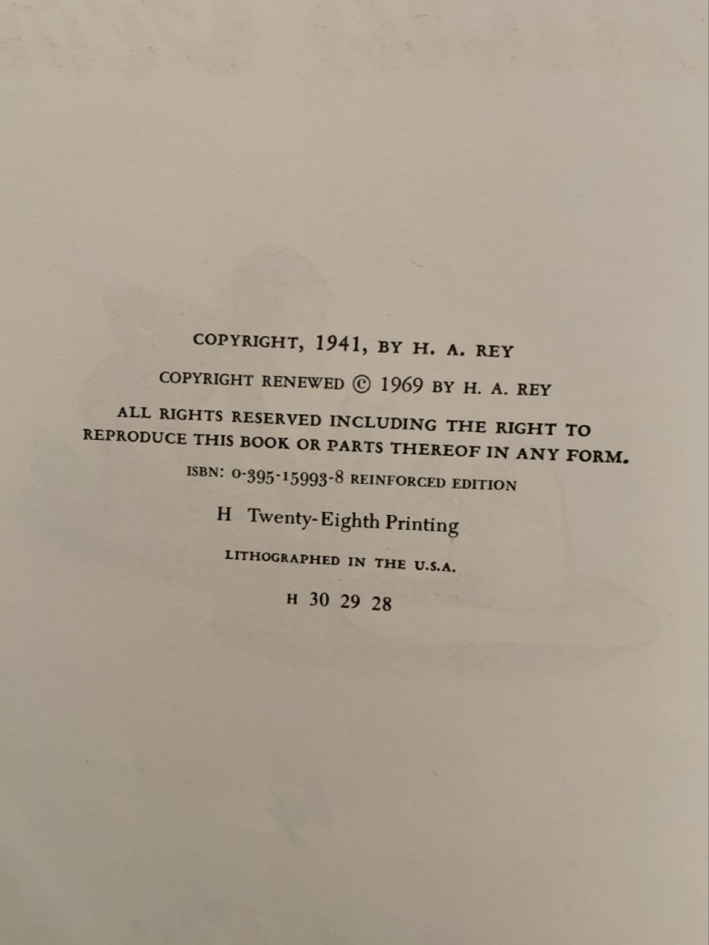 Curious George - H. A. Rey (- Hardcover) book collectible - Main Image 4