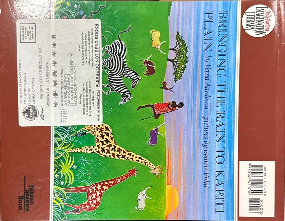 Bringing The Rain To Kapiti Plain - Verna Aardema (Picture Puffins - Paperback) book collectible [Barcode 9780142410790] - Main Image 2